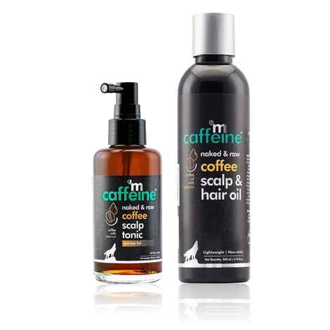mCaffeine Hair Growth Duo (Hair oil 200ml + Scalp Tonic 100ml)