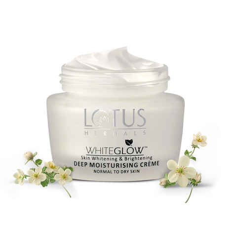 Lotus Herbals Whiteglow Skin Whitening & Brightening Deep Moisturising Cream SPF 20 | PA+++ | 60 gm