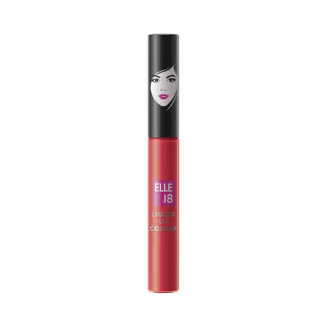 Elle18 Liquid Lip Color, Deep Coral, 5.6 ml
