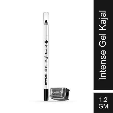 Jaquline USA Pro Stroke Intense Gel Kajal and Sharpener (1.2 gm)