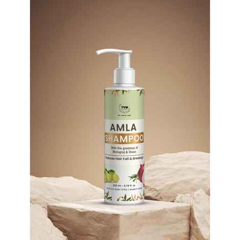TNW The Natural Wash Amla Shampoo | Anti-Hair Fall Shampoo for Controlling Breakage & Thinning | Anti-Hair Fall Shampoo with Natural Ingredients 200 ml