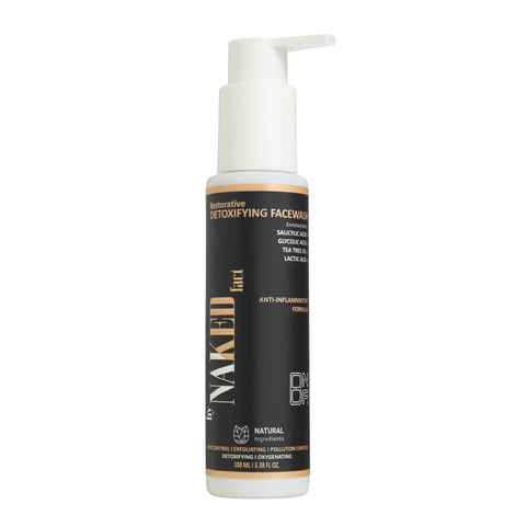 Buy By Naked Fact Detoxifying Anti Acne Face Wash | For Pore Cleansing, Oil Control & Sebum Regulation | Treats Active Acne & Fades Acne Marks | Glycolic Acid & Niacinamide | Suitable For Oily, Combination And Acne-Prone Skin | Men & Women | 100 ml - Purplle