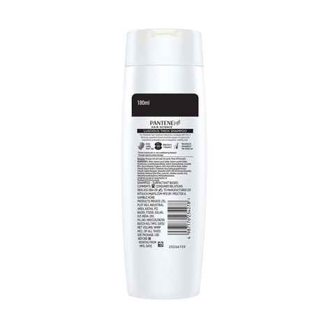 Pantene Hair Science Luscious Thick Shampoo, 180 ml