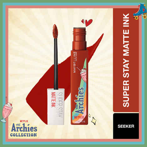 Maybelline NY SuperStay Matte Ink Lipstick, The Archies Collection, Seeker, 5 ml