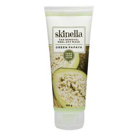 Skinella Green Papaya Tan Removal Peel Off Mask (100 gm)