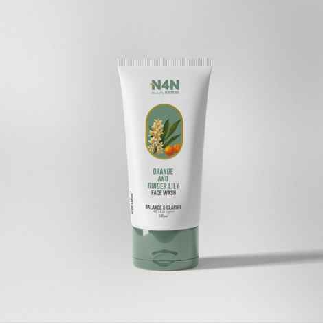 Nature4Nature Face Wash with Orange & Ginger Lily – Natural Ingredients for Deep Cleansing, Brightening & Refreshing Skin – 100 ml