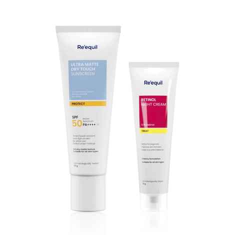 Re'equil Sunscreen & Night Cream Protect Combo of 2