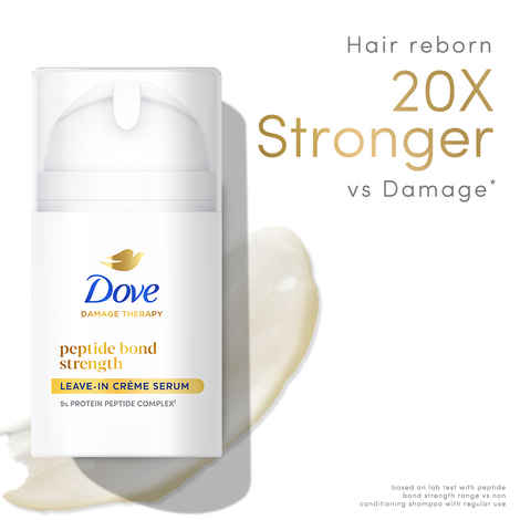 Buy Dove Peptide Bond Strength Leave In Creme Serum | 52 ml - Purplle