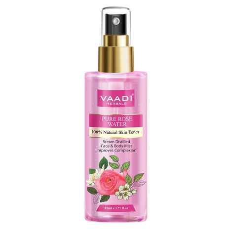 Buy Vaadi Herbals Rose Water - 100% Natural & Pure (110 ml) - Purplle