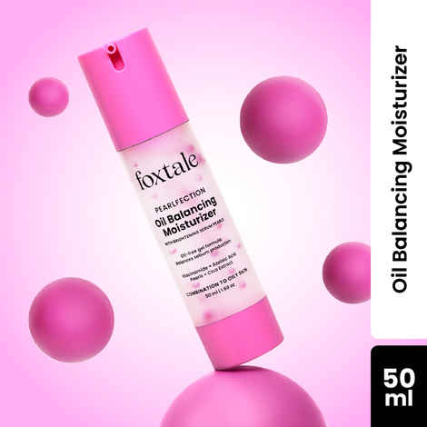Foxtale Oil Balancing Moisturizer | Shine-Free Glow, 8+ Hours Hydration 50 ml