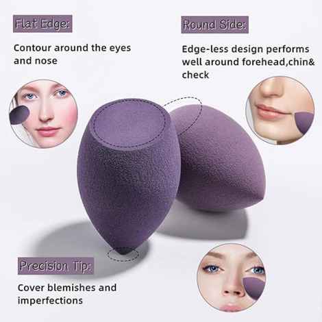 Buy Makeup By Siti Beauty Blender New Age Makeup Sponge - Purple (10 gm) - Purplle