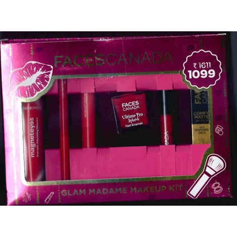 Buy FACES CANADA Glam Madame Makeup Kit - Combo of 6 - Purplle