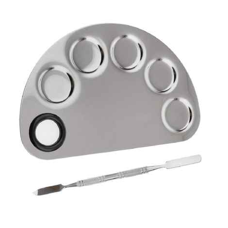 Mepoint Professional Makeup Mixing Palette with Spatula Tool set, 2 pcs