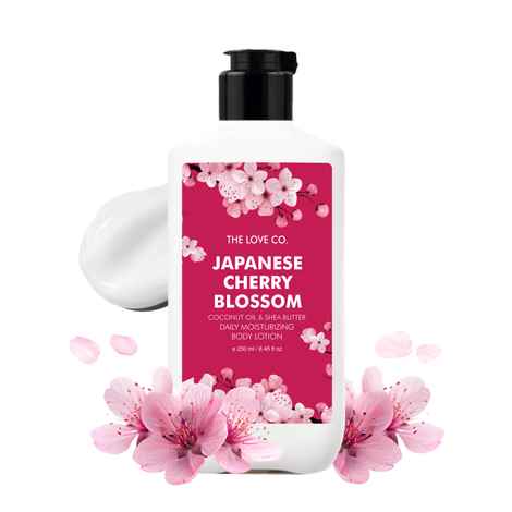 Buy The Love Co. Japanese Cherry Blossom Body Lotion (250 ml) - Purplle