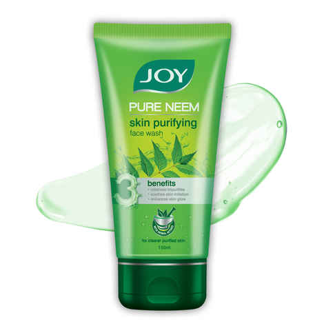 Joy Skin Purifying Neem Face Wash For Oily Skin | Fights Acne, Pimples & Controls Excess Oil (150 ml)