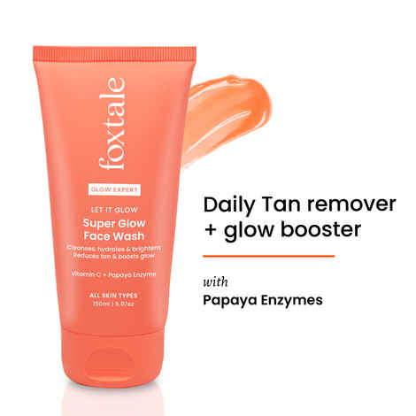 Buy Foxtale Super Glow Face Wash, reduces tan, Boosts Glow - 150 ml - Purplle