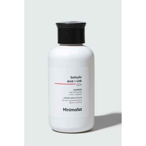 Buy Minimalist Salicylic Acid + LHA 02% Cleanser- 250 ml - Purplle