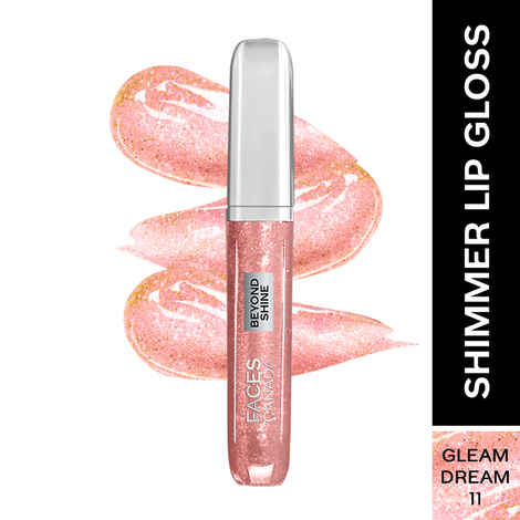 FACES CANADA Beyond Shine Lip Gloss - Gleam Dream 11 | Lightweight Non-Sticky Luxurious Texture For Glossy Lips | Shimmer Finish | Instant Shine | Fuller, Supple & Plump Lips | 24 - HR Hydration - 3.8 ml