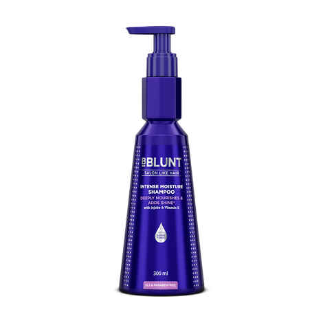 BBLUNT Intense Moisture Shampoo with Jojoba and Vitamin E for Dry & Frizzy Hair - 300 ml