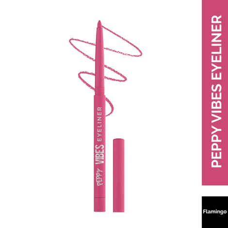 Buy Glam 21 Peppy Vibes Eyeliner 0.4 gm - Flamingo | Matte Finish, upto 10 Hours Stay, Smudge & WaterProof - Purplle