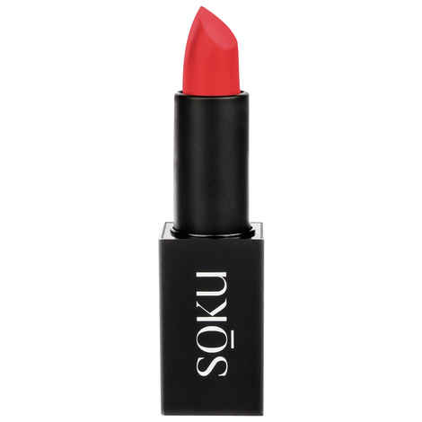 SOKU Censored Creamy Matte Lipstick Underage Red 01 (4.2 gm)