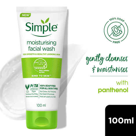 Buy Simple Kind to Skin Moisturising Facial Wash 100 ml - Purplle