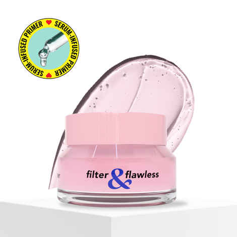 Blue Heaven Filter & Flawless Serum Primer For Face Infused with Ceramide & Hyaluronic Acid | Blurs Fine Lines, Pores & Wrinkles Minimizer | Hydrating Light Weight Skin Barrier Formulae | 15 ml