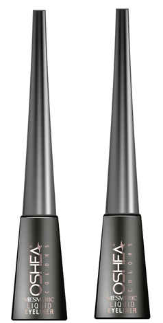 Buy OSHEA HERBALS Mesmeric Liquid Eye Liner 4.5 ml( Deep Black) pack of 2 - Purplle