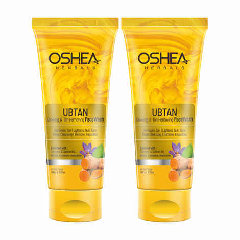Buy OSHEA HERBALS UBTAN GLOWING & TAN REMOVING FACEWASH (Pack of 2 ) - Purplle