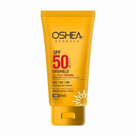 Buy Oshea Herbals SPF 50 Pa+++ Uvshield Sun Block Formula (60 gm) - Purplle