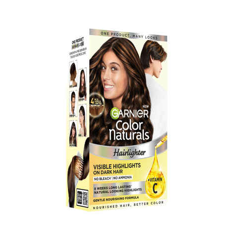 Buy Garnier Color Naturals Hairlighter, No Bleach, No Ammonia, Natural looking Highlights on Dark Indian Hair, Lasts Upto 8 weeks, Easy Precision Brush for At Home Application - (60 ml + 45 gm) - Purplle