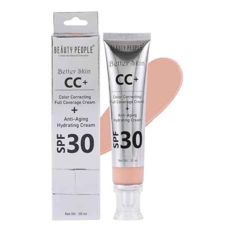 Beauty People CC Cream Lightweight Foundation| CC Cream For Women | Colour Correction For All Skin Types (Pretty Shine,35 ml)