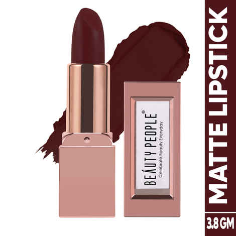 Beauty People Glorified Gold Lipstick|Vitamin-E & Avocado Oil|Matte Finish|12-Hrs Long Stay Lipstick|3.8 gm (Cherry Darling, 3.8 gm)