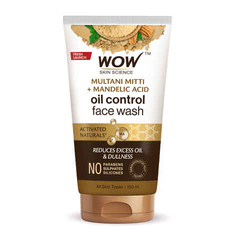 Buy WOW Skin Science Purifying Multani Mitti Face Wash for All Skin Types | Controls Excess Oil | Brightens & Purifies Skin | Face Wash for Women & Men | Paraben Free | 150 ml - Purplle
