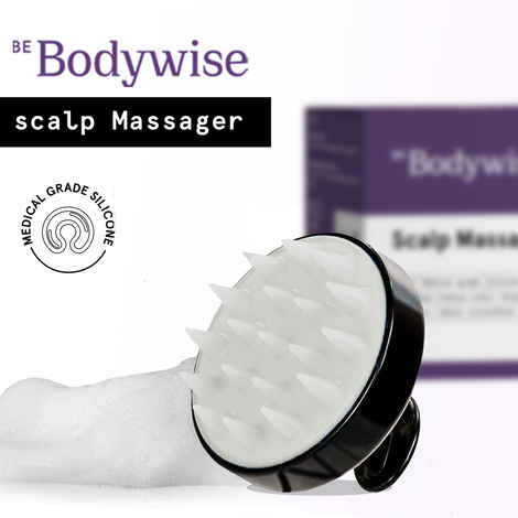 Be Bodywise Scalp Massager | Head Massager | Helps Exfoliate and Stimulates Scalp | 1 pcs