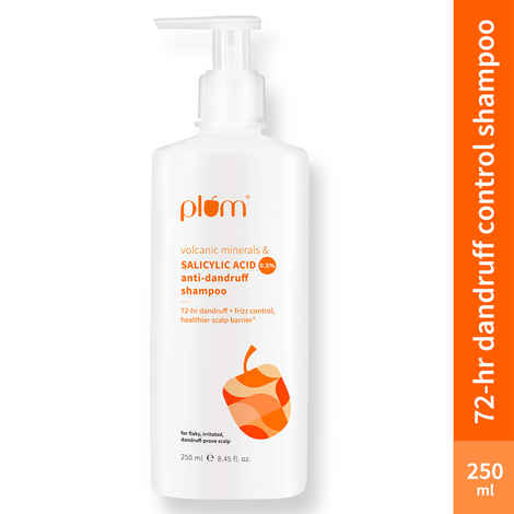 Plum Anti-Dandruff Shampoo with Volcanic Minerals & 0.5% Salicylic Acid | 250 ml