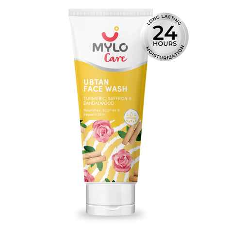 Buy Mylo Ubtan Face Wash With Saffron And Turmeri For Detans, Brightens & Acne 100 gm - Purplle