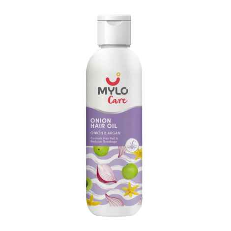 Buy Mylo Anti Hair Fall Oil With Onion & Argan Oil For Hair Growth Reduce, Hair Breakage 200 ml - Purplle