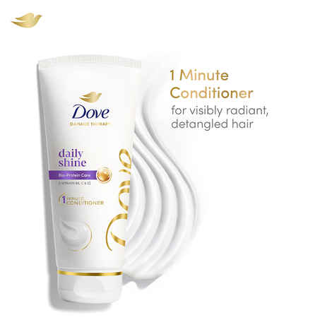 Buy Dove Daily Shine Hair Conditioner for dull frizzy hair, 75 ml - Purplle