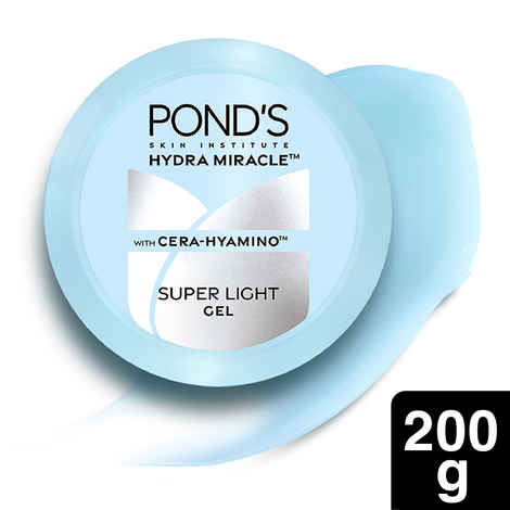 Ponds Super Light Gel | Oil-Free Moisturizer with Hyaluronic Acid & Vitamin E | Hydrates Skin |Non Sticky| 200 ml