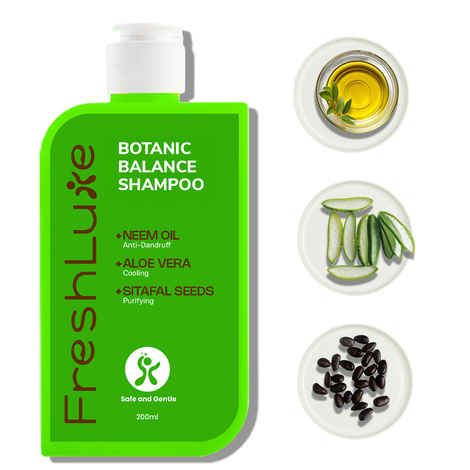 Buy FreshLuxe Herbal Harmony Shampoo | with Aloe Vera, Neem & Sitafal Seeds | Unisex | 200 ml - Purplle