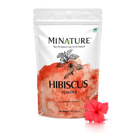 MINATURE Hibiscus Powder – 100 gm | For DIY Hair Care Packs | Finely Milled Flower Powder