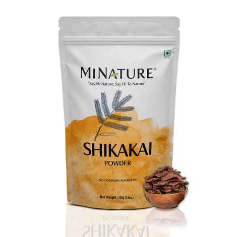 MINATURE Shikakai Powder – 100 gm Herbal Powder for Traditional Hair Care and DIY Hair Pack Preparations