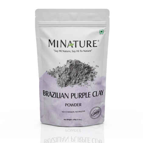 MINATURE Brazilian Purple Clay Powder – 100 gm | For Natural Face Care |Pure & Natural |Suitable For All Skin Types
