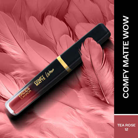 FACES CANADA Comfy Matte Wow Liquid Lipstick Tea Rose 12, 3.8 ml