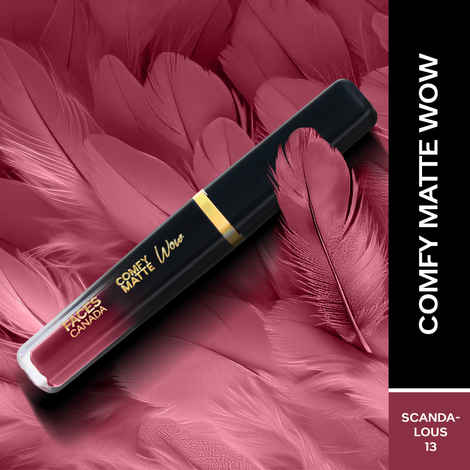 FACES CANADA Comfy Matte Wow Liquid Lipstick Scandalous 13, 3.8 ml