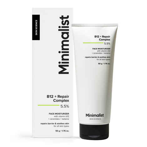 Minimalist Vitamin B12 + Repair Complex 5.5% Face Moisturizer 50 gm