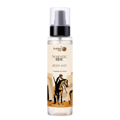 Bubble Me Majestic Ride Body Mist: A Bold Blend of Myrrh, Cedar & White Musk | 200 ml