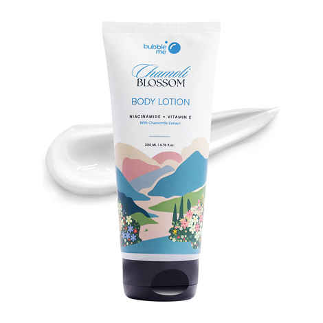 Bubble Me Chamoli Blossom Body Lotion with Almond Oil & Shea Butter for Baby-Soft Skin | 200 ml