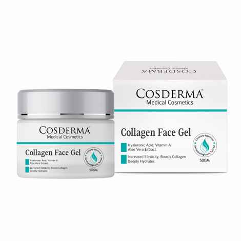 Cosderma Collagen Face Gel | Ultra-Hydrating & Anti-Aging for All Skin Types 50 gm